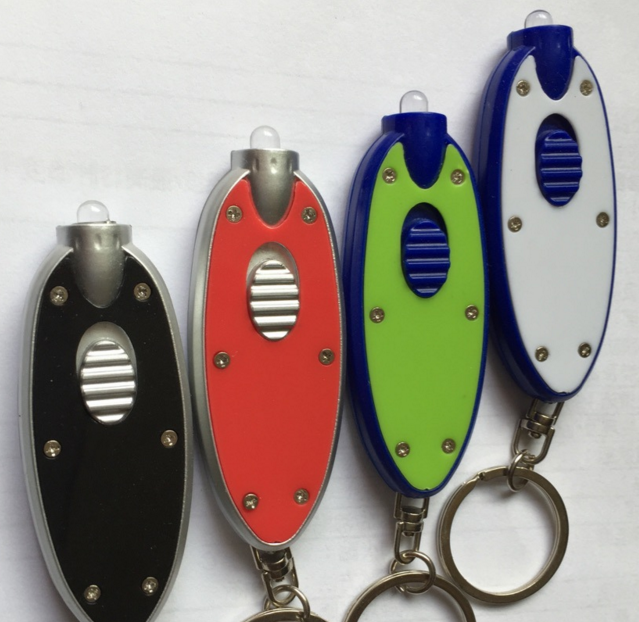 many colours promotion gift led keychain light rectangle design